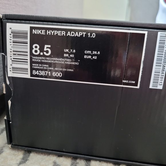 Nike HyperAdapt 1.0 'Habanero Red' Size 8.5 - Picture 7 of 13